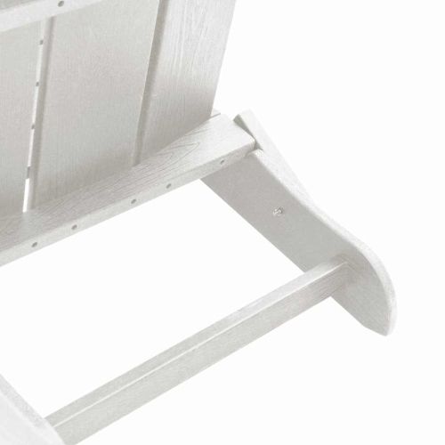 Сгъваем Adirondack стол Бяло 80,5 x 74,5 x 92 см HDPE