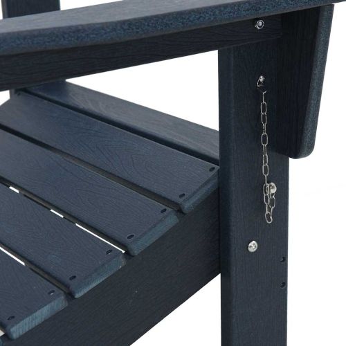 Сгъваем Adirondack стол Морски син 80,5 x 74,5 x 92 см HDPE