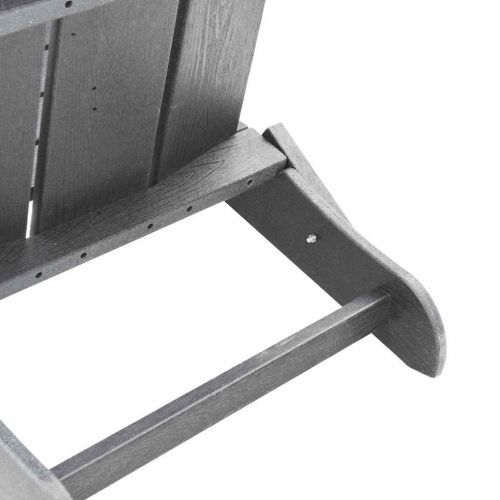 Сгъваем Adirondack стол Светлосиво 80,5 x 74,5 x 92 см HDPE