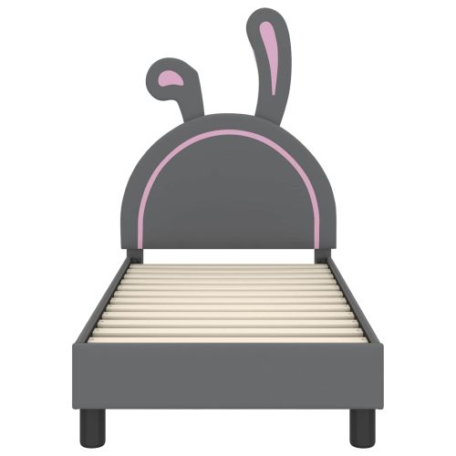 Легло за малко с главна дъска Светлосиво 70 x 140 cm PU