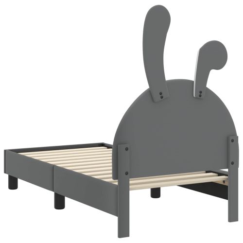 Легло за малко с главна дъска Светлосиво 70 x 140 cm PU