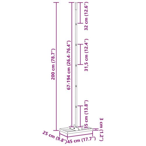 Градинска рейка Черно Прахово боядисана стомана