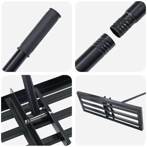 Градинска рейка Черен Прахово боядисана стомана