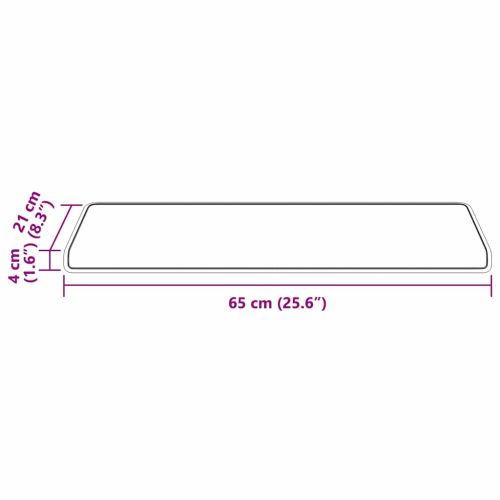 Самозалепващи стъпаловидни постелки 15 pcs Антрацит