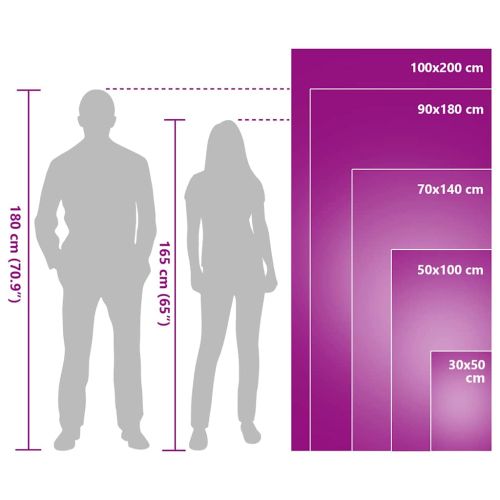 Спортни кърпи 2 pcs Сив 200 x 100 cm Полиестер и полиамид