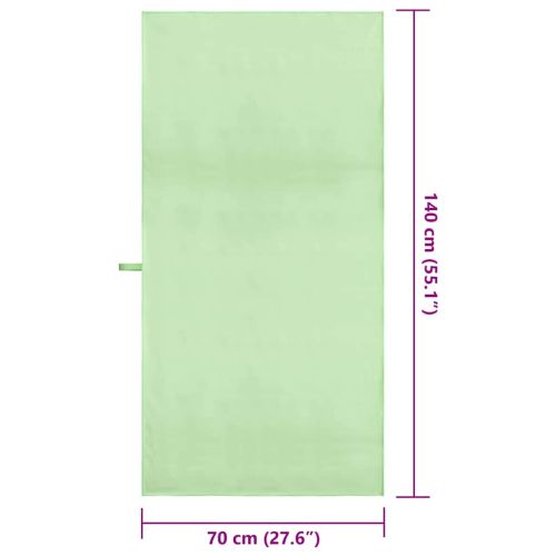 Спортни кърпи 2 pcs Зелен 140 x 70 см