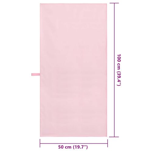 Спортни кърпи 2 pcs Розово 100 x 50 cm Полиестер и полиамид