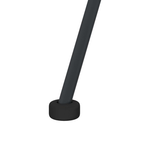 Трапезен стол 2 pcs Черно 49 x 51 x 81 см Раци и желязо