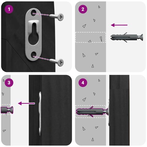 Облегалка за глава с таблото Черно 100 x 55 x 3 см Ратан