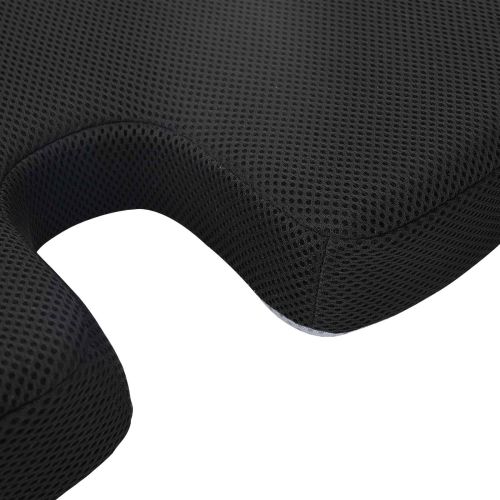 Възглавница за сядане Черен 47 x 36,5 x 8 см Мемори пяна