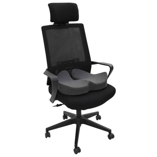 Възглавница с възглавница Тъмен сив 50 x 43 x 10 см Памук