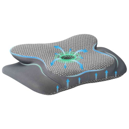 Възглавница за врат Сив 58 x 38 x 12 см Мемори пяна