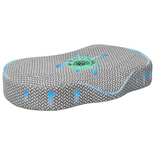 Възглавница за врат Сив 53 x 34,5 x 10,5 см Мемори пяна