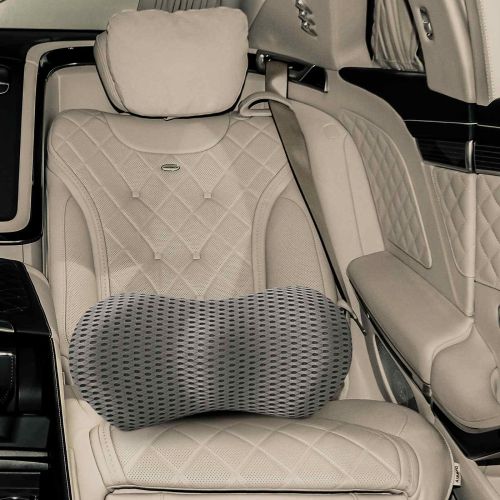 Възглавница за гръб Сив 47,5 x 23 x 12 см Мемори пяна