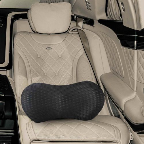 Възглавница за гръб Черен 46 x 24 x 11 см Мемори пяна