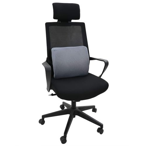 Възглавница за гръб Регулирума Сив 36 x 30 x 12 см Мемори пяна