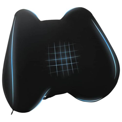 Възглавница за гръб Черен 40 x 32 x 13 см Мемори пяна