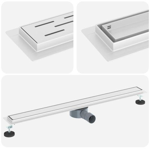 Душ канал 2-в-1 с 360° сифони Сребрист 90 cm