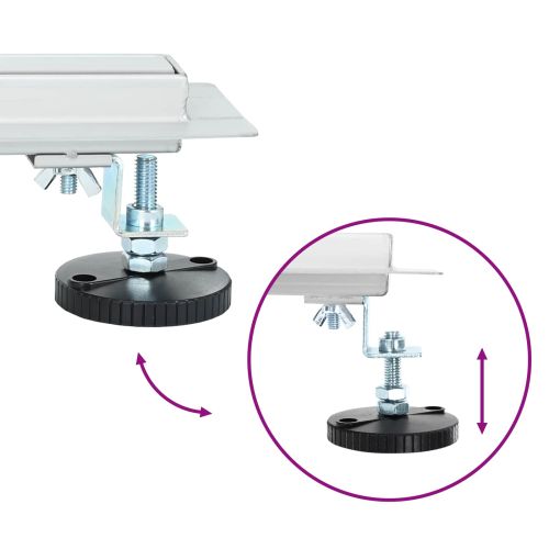360° Душов отвод с тънък модел Сребрист 90 cm
