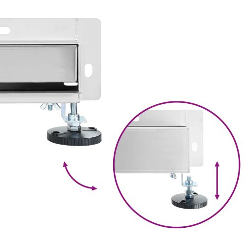 Стенен душов отвод Сребрист 100 cm Неръждаема стомана 304