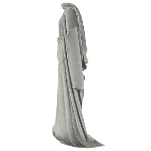 Одеяло с качулка Сив F Фланела