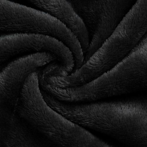 Одеяло с качулка Черно F Фланела