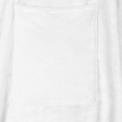 Одеяло с качулка Бяло F Фланела