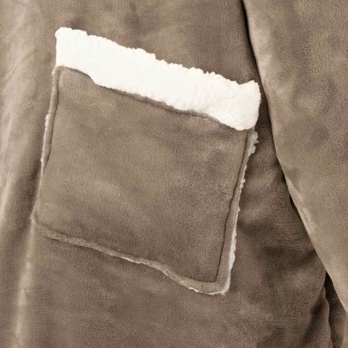 Одеяло с качулка Камилски M Флийс и фланел