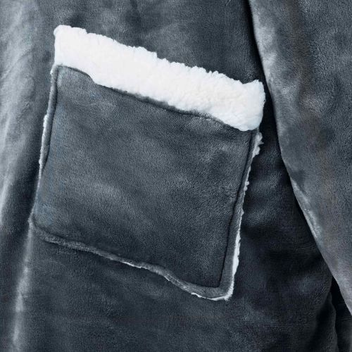 Одеяло с качулка Морски син M Флийс и фланел