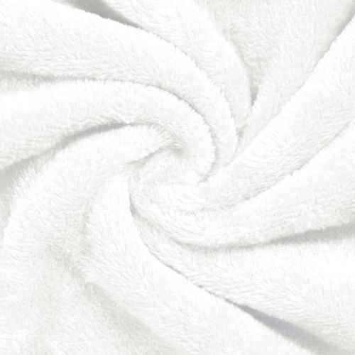 Халат с качулка Бяло m Фланела