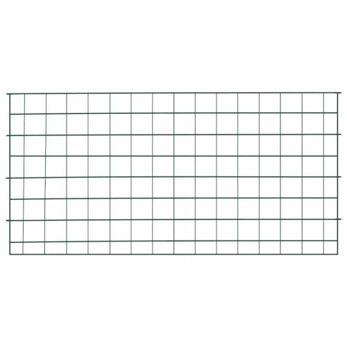 Комплект ограда за езеро 5 pcs Зелен 100 x 50 cm Стомана