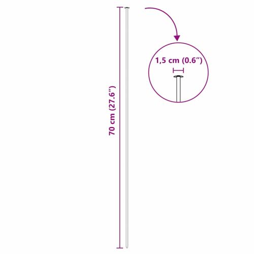 Комплект ограда за езеро 5 pcs Зелен 100 x 50 cm Стомана