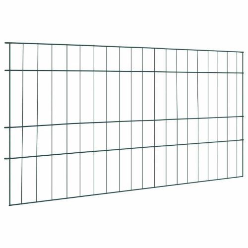 Комплект ограда за езеро 5 pcs Зелен 100 x 50 cm Стомана