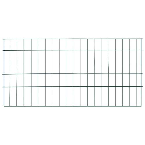 Комплект ограда за езеро 5 pcs Зелен 100 x 50 cm Стомана