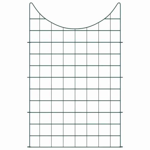 Комплект ограда за езеро 8 pcs Зелен 50 x 80 cm Стомана