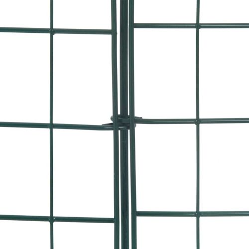 Комплект ограда за езеро 8 pcs Зелен 50 x 80 cm Стомана