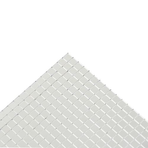 Огледално мозайчно плоча 3 pcs Сребрист 30 x 30 cm Стъкло