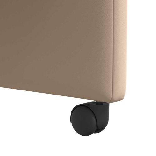 Столове с Колела 2 pcs Капучино 57 х 66 х 94 см Изкуствена