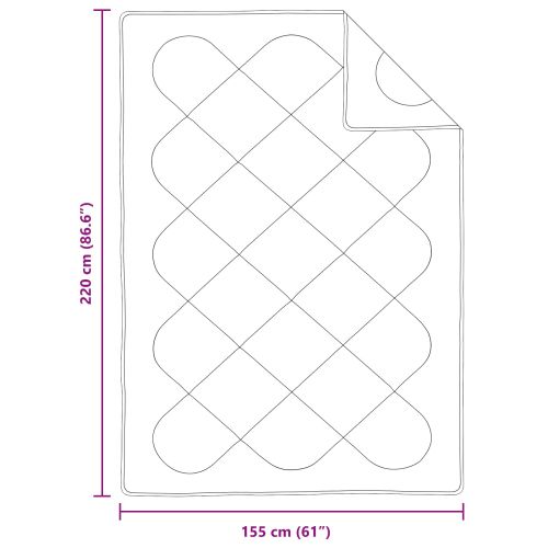 Завивка с възглавница 2 pcs Бяло Микрофибър