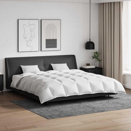 Комплект завивки с възглавница 3 pcs Бяло Пухени пера