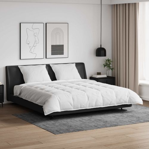 Комплект завивки с възглавница 3 pcs Бяло Пухени пера