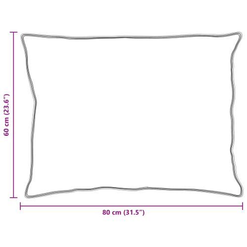 Комплект завивки с възглавница 3 pcs Бяло Пухени пера