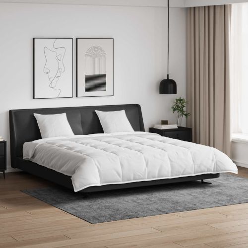 Комплект завивки с възглавница 3 pcs Бяло Пухени пера