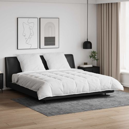 Комплект завивки с възглавница 3 pcs Бяло Пухени пера