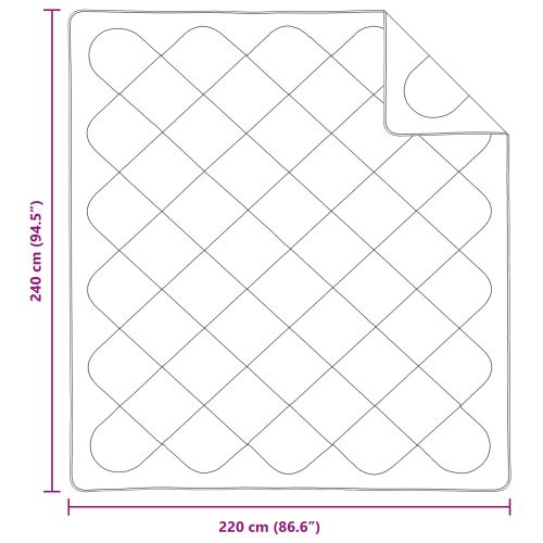 Завивка с възглавница 3 pcs Бяло Микрофибър
