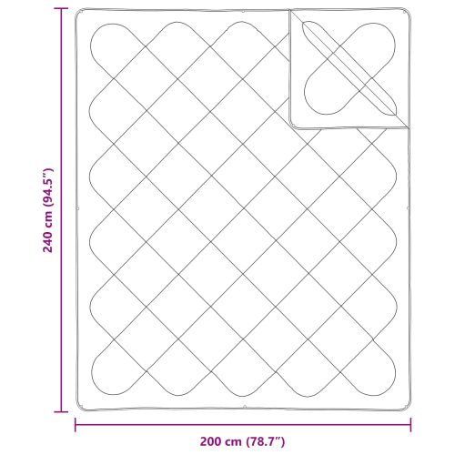 Комплект завивки с възглавница 3 pcs Бяло Микрофибър и пух