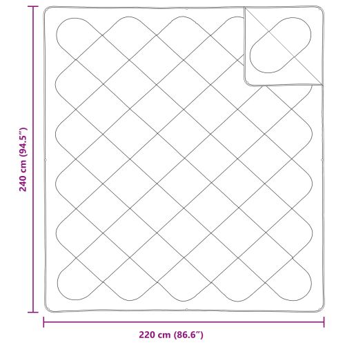 Дюна с Възглавници с възглавница 3 pcs Бяло Микрофибър