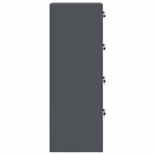 Кабинет за файлове с чекмедже 2 pcs Антрацит 44 x 50 x 106.5 см