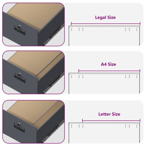 Кабинет за файлове с чекмедже 2 pcs Антрацит 44 x 50 x 106.5 см