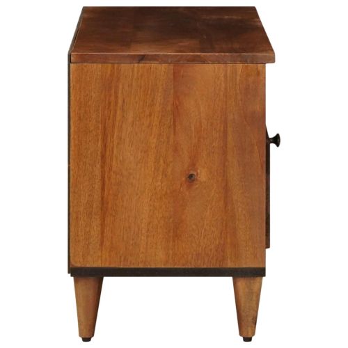 ТВ шкаф с чекмедже Орех 100 x 33 x 46 см Солидно мангово дърво